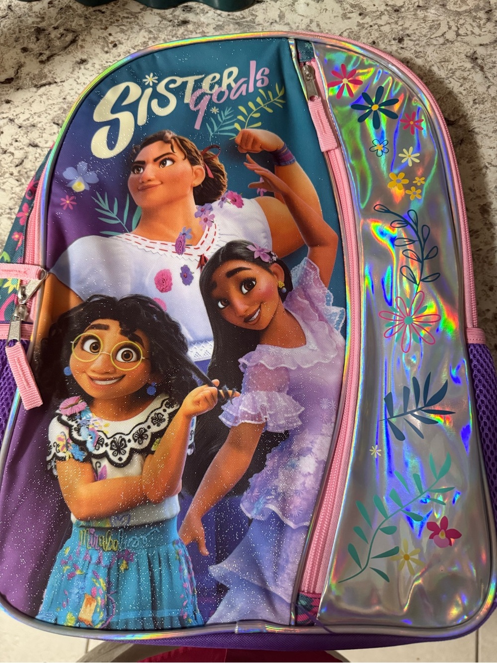 Disney Bioworld Encanto Purple and Pink Character Backpack